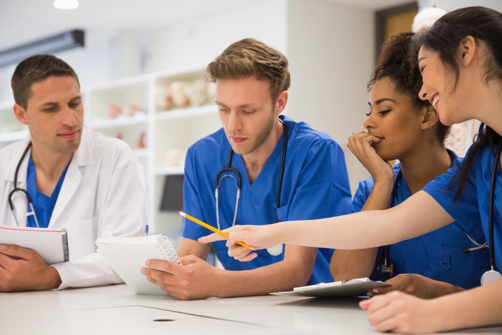 A group of medical students