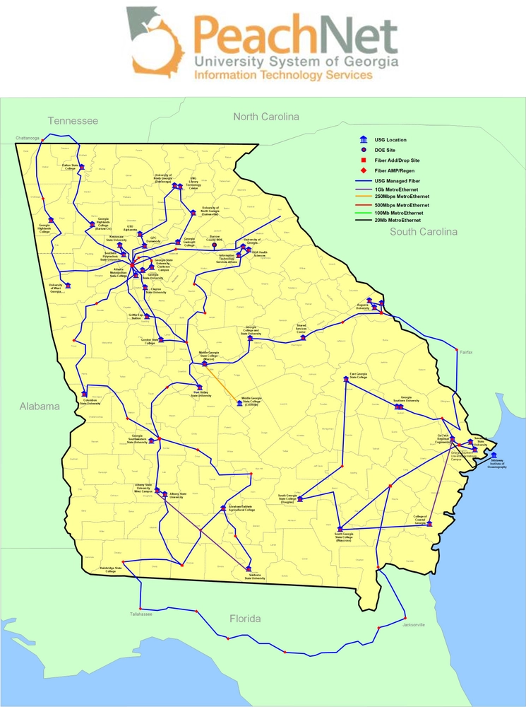 peachnet map
