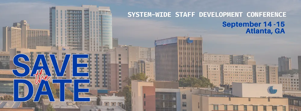 Save the date banner for USG Staff Development Conference 2026