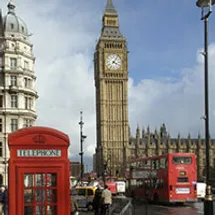 Big Ben stands tall in London, England.