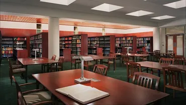 A photo of a room inside the Georgia Archives