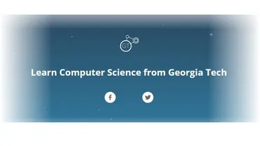 An advertisement for Georgia Tech online computer science courses through Udacity.